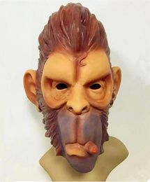 GTA Grand Theft Auto V Gorilla Mask Latex Beast Knight Chimpanzee Masks Hood Monkey Latex Mascaras Halloween Game Play33R5476567