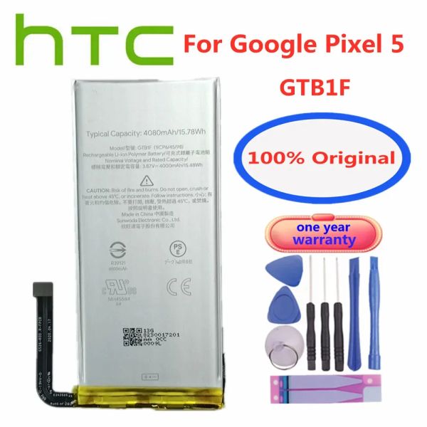 GTB1F G27FU GMSB3 Batterie d'origine pour HTC Google Pixel 5 6 5A 6A Pro Pixel5 Pixel6 6pro Pixel5a 5G G63QN GLU7G BATERIA