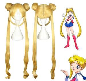 Meisjespruiken met 2 paardenstaarten Double Bun Hair Cosplay Sailor Moon6191790