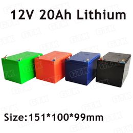 GTK 12V 20Ah lithium-ion accu 18650 cellen met BMS voor 300W Outdoor draagbare voeding + 3A oplader