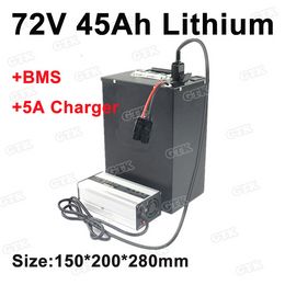 GTK 72V batería de iones de litio recargable de alta potencia 45Ah con BMS para caravana/inversor de energía solar/casas rodantes + cargador