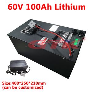 Gtk batterie au lithium de haute qualité 60v 100Ah Li-ion batterie avec BMS pour chariot élévateur 6000w AGV UPS EV moteur + chargeur 10A