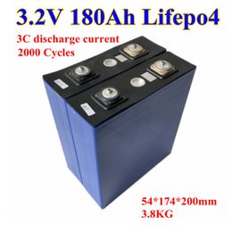 GTK Grote capaciteit 3.2 V 180Ah lithium Lifepo4 batterij 3C ontlading voor 12 V RV EV elektrische motorfiets Driewieler batterij diy