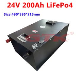 GTK LIFEPO4 24V 200AH Lithium-batterij met BMS voor 5000W Camper Caravan Camper Solar Energie + 20A oplader