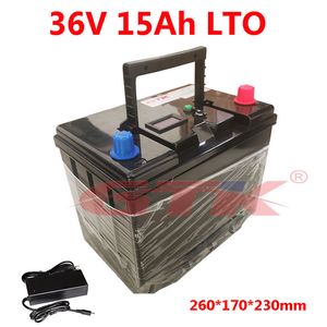 GTK LTO 36V 15AH 30AH lithium titanaat batterij 4,4V-cellen voor 1000W back-up power motocycle boot machine + oplader