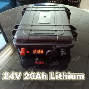 GTK – batterie lithium-ion Portable 24V, 20ah, avec BMS, pour fauteuil roulant électrique, machine à cueillir le thé, tondeuse à gazon + chargeur 3a