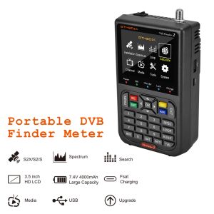 GTMedia V8 Finder 2 Satellite Finder METER 7.4V, DVB-S / S2 / S2X 3,5 '' Affichage LCD 1080p HD MPEG-2/4 ACM Satfinder