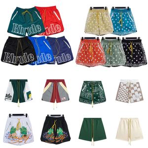 GTMH topkwaliteit designer shorts Summer Fashion Beach Mens Dames Street Wear Red Blue Black Ligthweight Rhude Mens Short European Size SXL