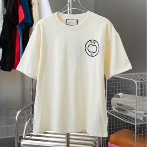 GU Correct – T-shirt classique à manches courtes, Version haute 24S, lettre Wah Gum imprimée en 3D, pour Couples