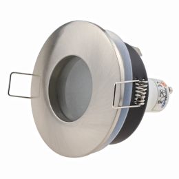 GU10 MR16 Fitting 70 mm gesneden gat lamp vervangbaar Lichtchrome plafond verzonken lamp Waterdichte IP65 zinklegering glazen lens