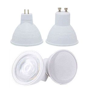 GU10 MR16 Bombilla Led Foco 12V 110V 220V Luz natural Naturaleza Blanco 4000k Blanco frío 6500k Blanco cálido 3000k Lámpara Cob regulable H220428