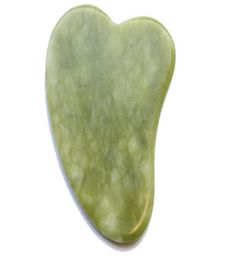 GUA SHA FACIAL TOLL NATUREL Jade Stone Guasha Board for Spa Acupuncture Therapy Point Point Traitement Stracing Massage Tool GRE6551676