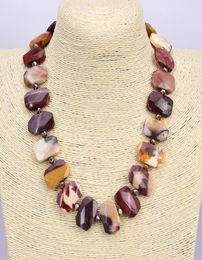 Guaiguai Jewelry Natural Mookaite Jasper Stone Rec Reclace Handmade For Women Real Jewlery Lady Fashion Jewellery38915036162579