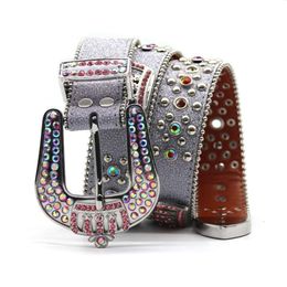 Guangzhou – ceinture en diamant d'eau pour femmes, nouvelle collection, incrustée à la main de diamants complets, tendance Punk, ceinture en jean personnalisée