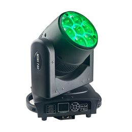 2 unids/lote Bee Eye 740RGBW 4 en 1 Zoom iluminación con cabeza giratoria