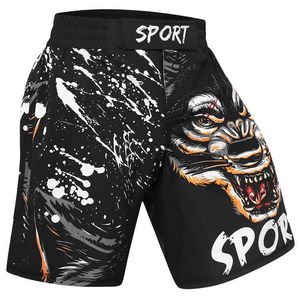 Guangzhou Heren Running Training Draag Hoge kwaliteit OEM Design MMA Shorts X0628