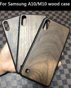 Guangzhou gros étui en bois de haute qualité pour Samsung Galaxy A10/M10 couverture de téléphone étuis en bois naturel Creative Note 10 plus Note 9 S10