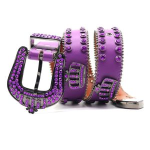 Guangzhou Zhenhao ceinture couronne en strass avec Rivets incrustés à la main pour hommes et femmes ceinture de mode Hip Hop Punk