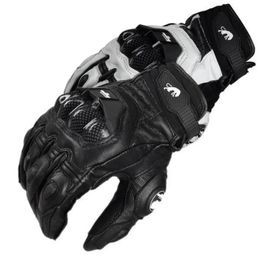 Guantes Moto Black Racing Généhes en cuir Gémières de moto blanche Gants de la route Road Glove Glove Winter Summer Street Gear 231221