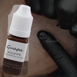 Guapa vloeibare hoofdhuid SMP Pigment Organische microblading verfpoederstoten permanente make -up inkt voor camouflage teruggetrokken haarlijn