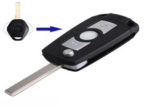 Garantie 100% Entrée sans clé Remote FOB Key Shell Clé Clé de voiture pour le pliage Flip 3 5 7 Série Z3 Z4 E38 E39 E46 Livraison GRATUITE1396792