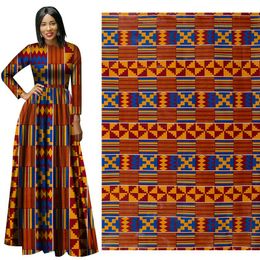 Nieuwe Aankomst Gegarandeerde Bintarige Was Afrikaanse Nieuwe Designer Afrikaanse Ankara Print Stof 6 yards / partij Gratis schip