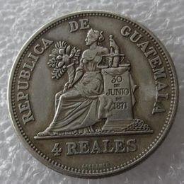 GUATEMALA 1894 Moneda de copia de 4 Reales de alta calidad 268B