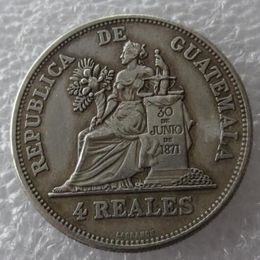 GUATEMALA 1894 4 Reales copie pièce de haute qualité 291g