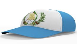 Casquette de baseball du Guatemala Nom personnalisé Numéro Logo de l'équipe Chapeaux à visière Gtm Pays Voyage Nation guatémaltèque Drapeaux espagnols Headgear8028381