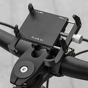 GUB PLUS 21 soporte de teléfono para motocicleta y bicicleta, soporte giratorio ajustable antideslizante para teléfono móvil de aleación de aluminio, piezas para ciclismo