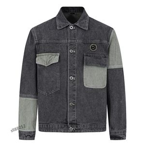 Gucces veste de mode pour hommes automne veste en jean lettre imprimée noeud de bambou coton à carreaux chemise à simple boutonnage décontracté lâche à manches longues veste mince de couple