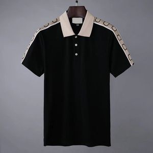 Hommes Designer Polos Chemises pour homme High Street Italie Broderie Jarretière Serpents Petites Abeilles Impression Marques Vêtements Coton Vêtements Tees