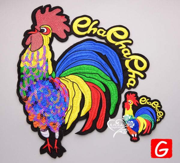 Broderie Gugutree Big Cock Patch Animal Patches Badges Applique Patches pour vêtements DX375492563