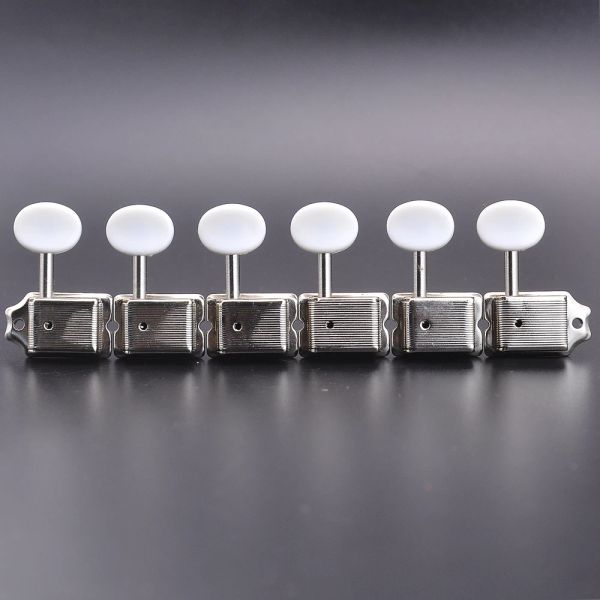 Guitare 1 set r6 / l6 kluson vintage guitar tuners têtes de machine (nickel) kr (origine) parties de guitare