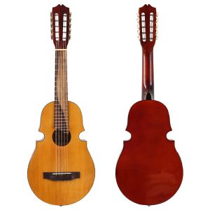 Guitare acoustique 10 cordes 34 pouces, guitare de voyage naturelle haute brillance sans EQ pour débutant