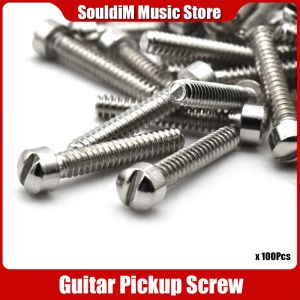 Gitaar 100 pc's/veel elektrische gitaar humbucker pick -up polpiece poolschroeven gitaar pick -up magneet schroefstaven 18 mm lengte 3 mm diameter