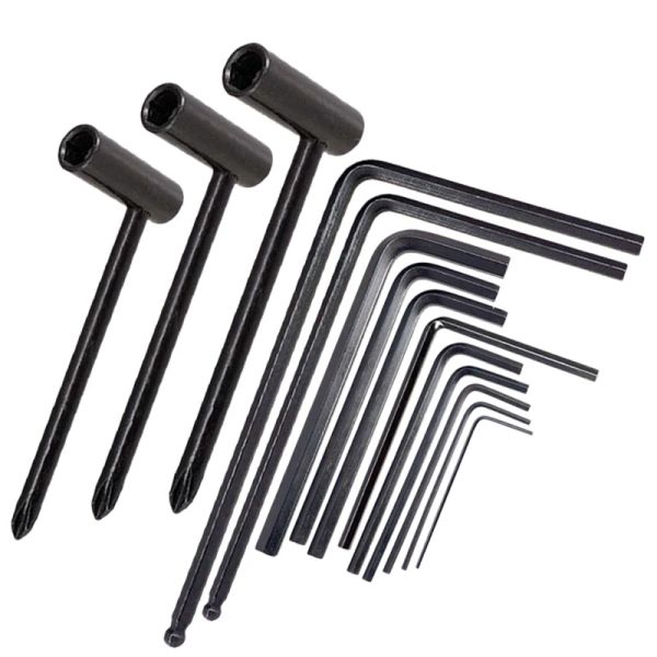 Guitar 14pcs Juego de llave de guitarra 4 mm 5 mm Ball Ball Ball Barl Tool de llave de la llave de la barra del cuello de la guitarra Ajuste de bloqueo de tuercas