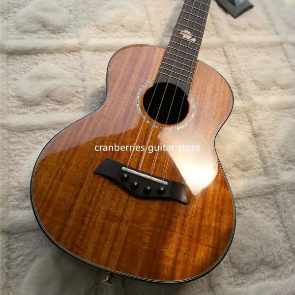 Guitar 2020 Top Quality, Solid Koa Wood 4 Strings Guitar acoustique, 23/26 pouces Ukulele professionnel, poupée classique