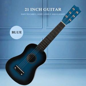 Gitaar 21 inch Mini 6 Snaren Ukelele Gitaar Kinderen Beginners Muziekinstrument Speelgoed Cadeau Folk Akoestische Gitaar Beginner Muziek Gitaar Speelgoed