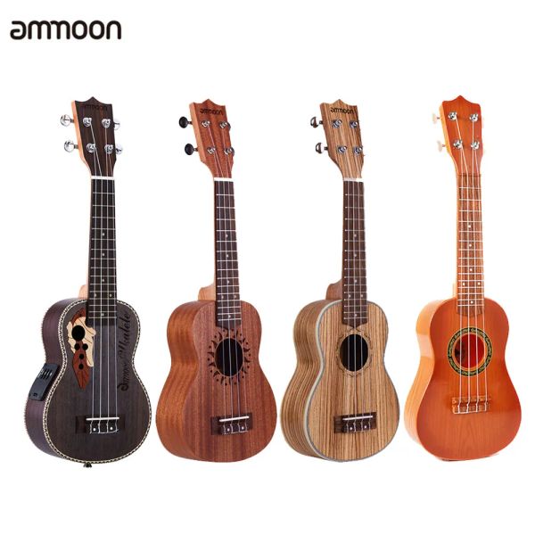 Guitarra 21 pulgadas ukelele sapele acústico ukulele 15 fret 4 cuerdas instrumentos de cuerda instrumentos de música de guitarra mini guitarra para principiante