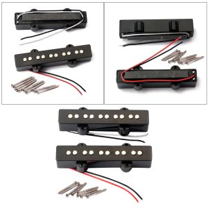 Guitare 2PCS Bass Pickups 5 String pour 5 cordes Jazz Bass Guitar Guitar Pièces Gmb08 Black