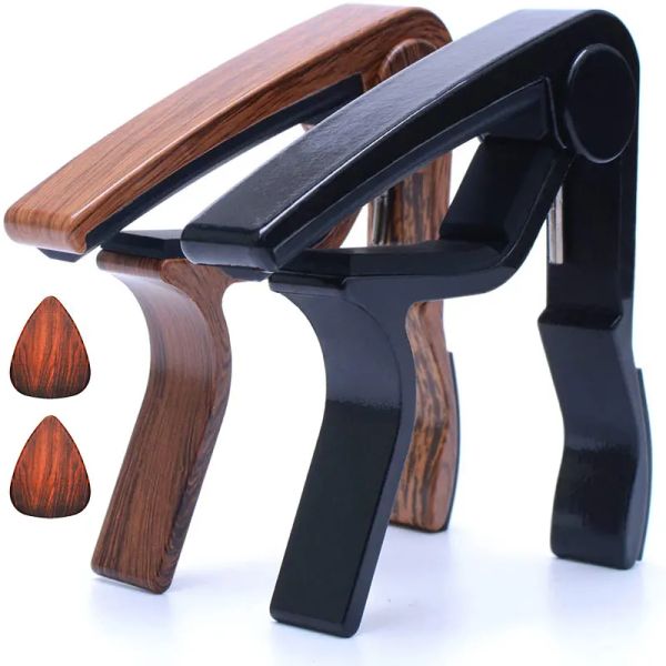 Guitarra 2pcs universal guitar rosawood/color negro con selección para guitarra eléctrica acústica ukulele bajo guitarlele profesional