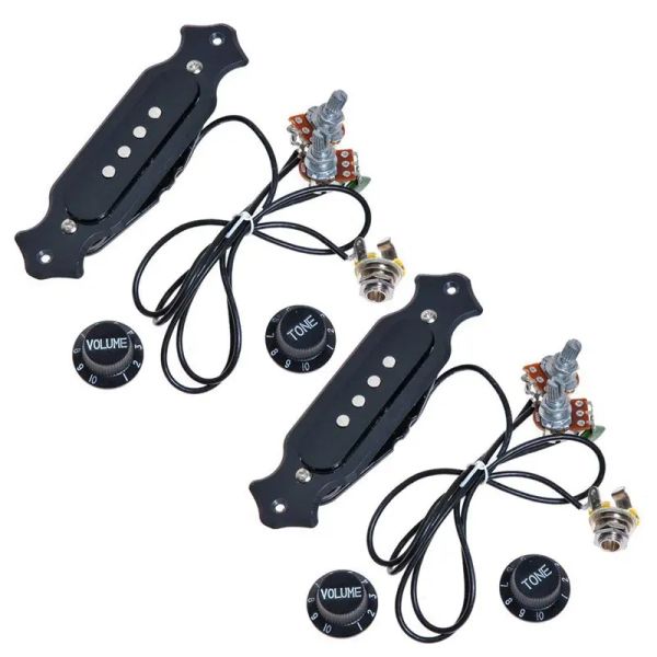 Guitare 2SEts Pickup de guitare à cigare préwired avec ton volume pour guitare électrique