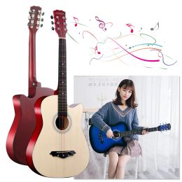 Guitare acoustique de 38 pouces avec Kit de démarrage, sac de transport, instrument de musique pour enfants/garçons/filles/adolescents/débutants