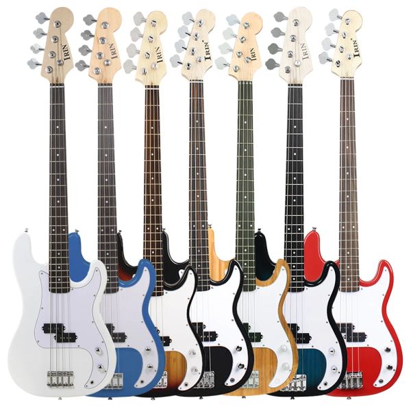 Guitarra de 4 cuerdas, Bajo, 20 trastes, cuerpo de arce, bajo eléctrico, Guitarra con bolsa, correa, sintonizador de amplificador, piezas de Guitarra necesarias, accesorios