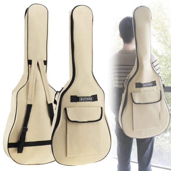 Guitare 40/41 pouces tissu oxford acoustique guitare doubles bretelles guitare soft casse souple sac à dos imperméable sac à dos