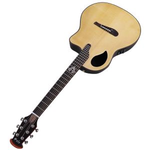 Guitare acoustique électrique à 6 cordes de 41 pouces, modèle Ovation à dos rond, Design en coupe, guitare Folk