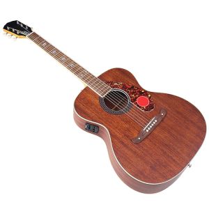 Guitare 6 string électrique acoustique guitare en pleine taille conception de 41 pouces guitare solide sapele wood mate folk guitare avec fonction de tourneur