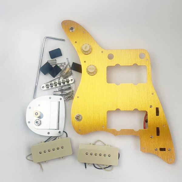 Accesorios de guitarra Jazzmaster Loading Pickguards Pickup Bridge Pickup Guard Kit con puente para guitarras Jazzmaster