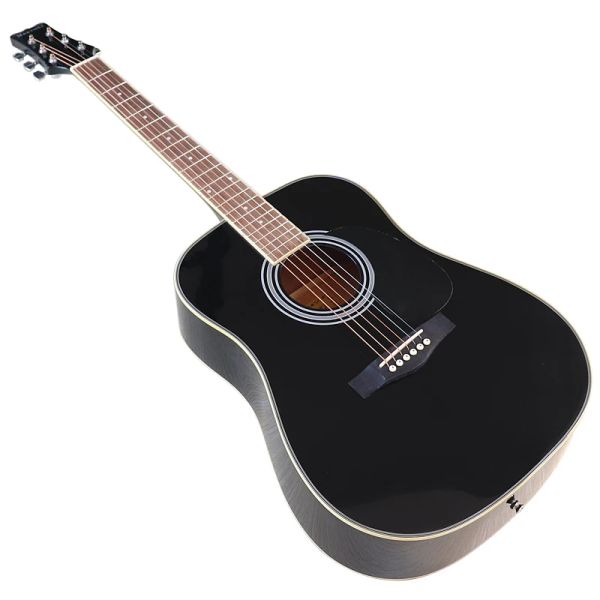 Guitare acoustique guitare 41 pouces guitare acoustique électrique basswood corps 6 string high brillant conception folk guitare folk with eq